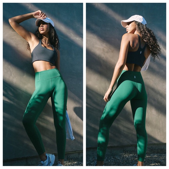 free people movement Pants - NWT Free People Movement Never Better Kelly Green High Rise Leggings Size XS